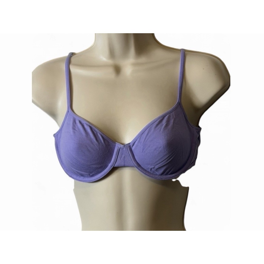 Y2K Victoria's Signature Cotton Demi Bra in Sassy Grape, Women's Size 36A